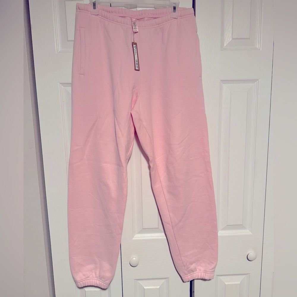 Skims NWT cotton fleece jogger cherry blossom pink - medium